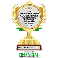 TOP MERGERS AND ACQUISITIONS CONSULTING SERVICES PROVIDER IN APAC 2024